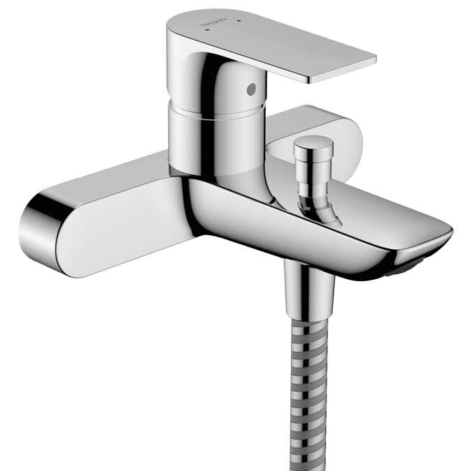 BIM objects Free download! Rebris E Single lever bath mixer for