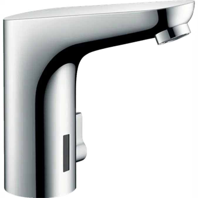 Focus Electronic basin mixer with temperature control battery operation