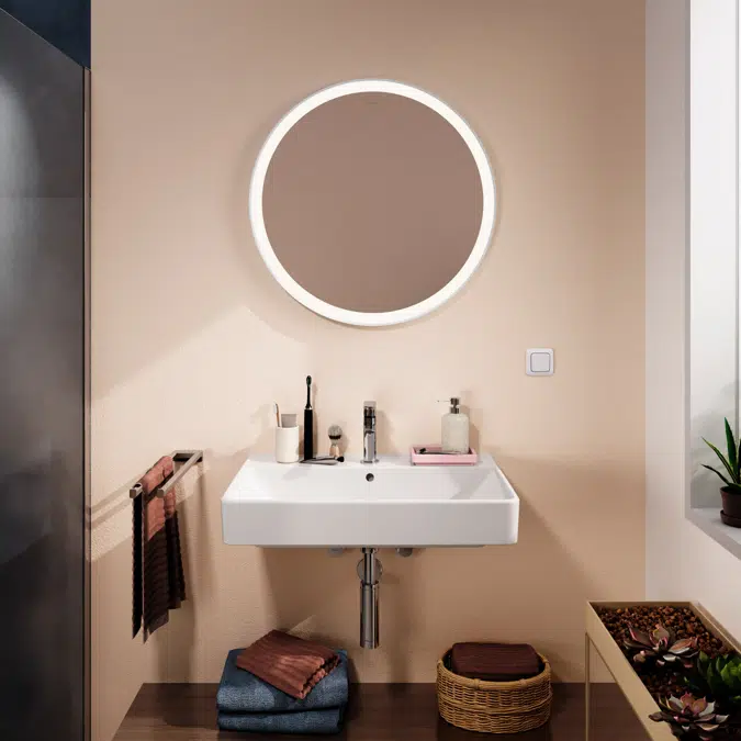 54966XXX Xarita Lite S Mirror with circular LED lights 700/30 for wall switch