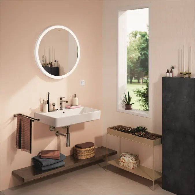 54966XXX Xarita Lite S Mirror with circular LED lights 700/30 for wall switch