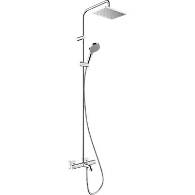 Vernis Shape Showerpipe 230 1jet EcoSmart with bath thermostat