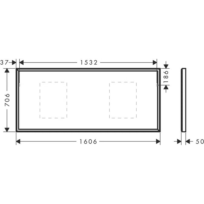 Xarita E Mirror with LED lights 1600/50 IR Sensor