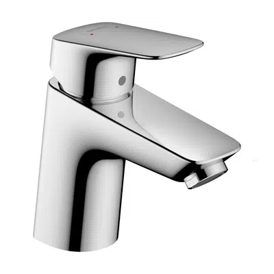 Image for Logis Single lever basin mixer 70 with metal pop-up waste set