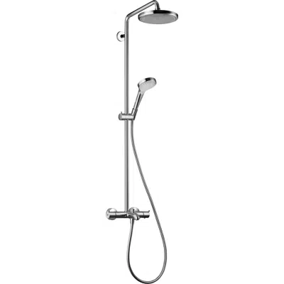 Croma Showerpipe 220 1jet EcoSmart 9 l/min with bath thermostat