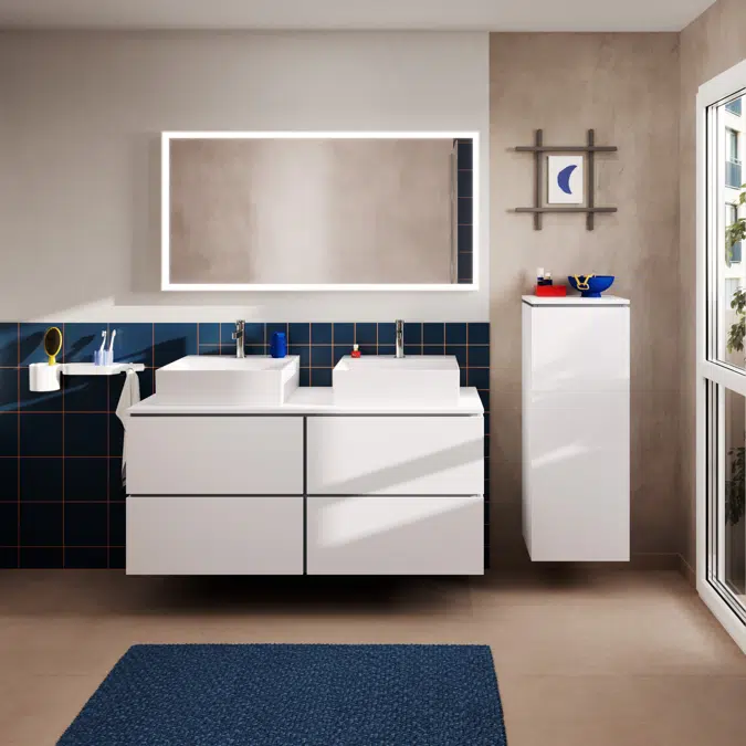 54305XXX Xilesa E Vanity unit 1375/550 with 4 drawers for console