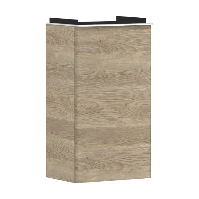 Xelu Q Vanity unit Natual Oak 340/245 for handrinse basin, door hinge right