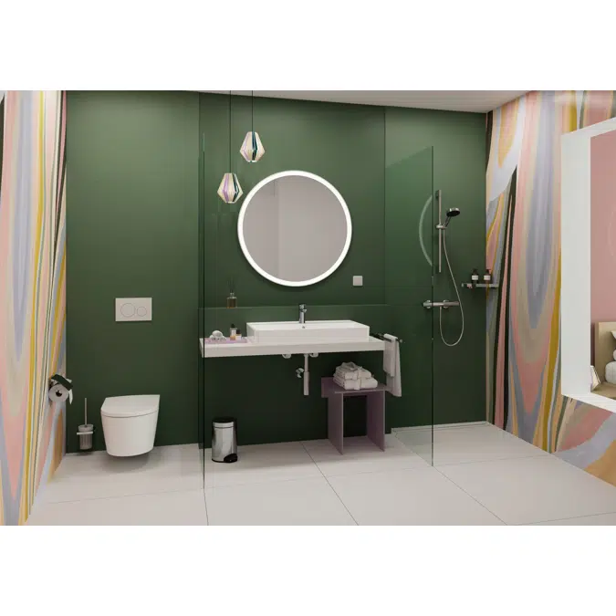 54967XXX Xarita Lite S Mirror with circular LED lights 900/30 for wall switch