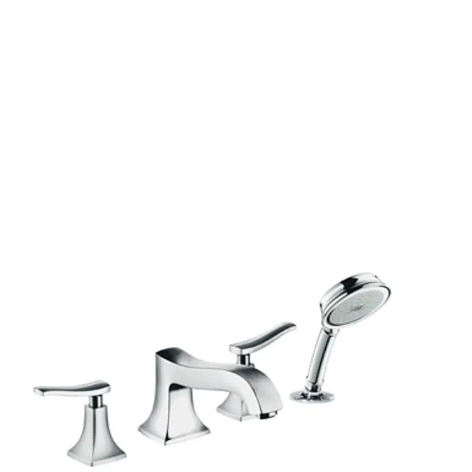 BIM objects - Free download! Metris Classic 4-hole rim mounted bath ...