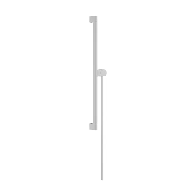 Unica Shower bar S Puro 65 cm with easy slide hand shower holder and Isiflex shower hose 160 cm