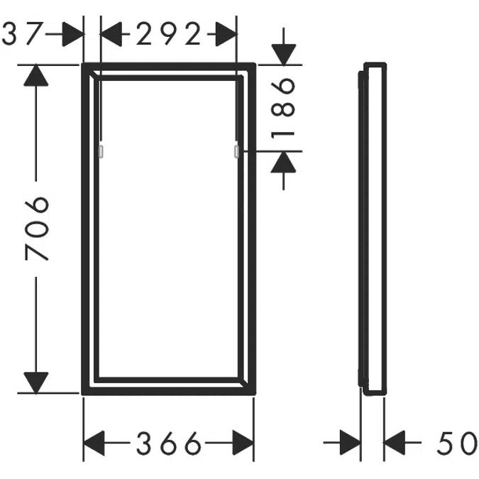 Xarita E Mirror with LED lights 360/50 IR Sensor