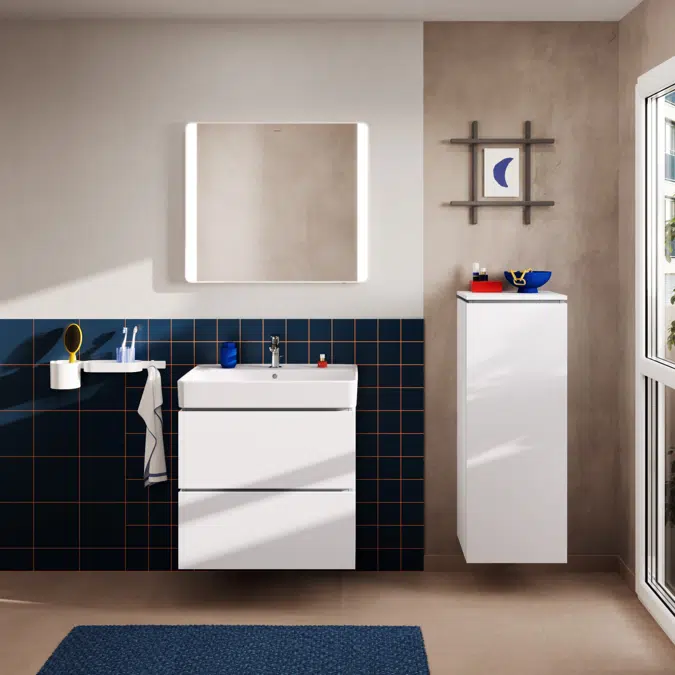 54258XXX Xilesa E Vanity unit 680/470 with 2 drawers for wash basin