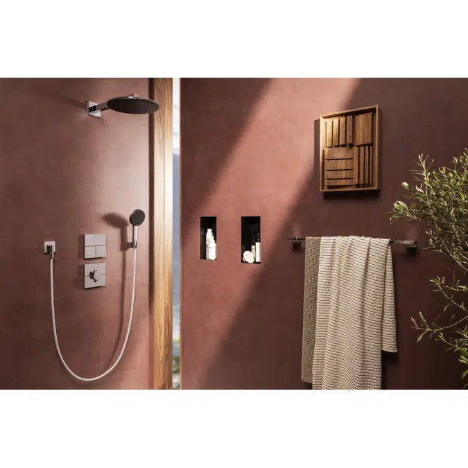 24611XXX Raindance Alive Select S Shower holder set 125 3jet EcoSmart with Designflex textil shower hose