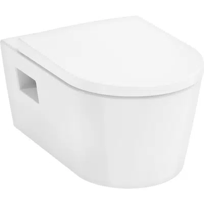 bild för EluPura Original S Wall hung WC Set 540 rimless AquaChannel Flush with WC seat with