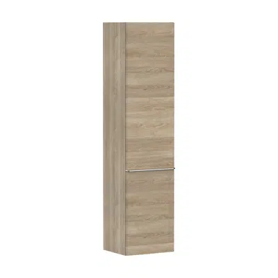 afbeelding voor Xelu Q Tall cabinet Natural Oak 400/350, door hinge left
