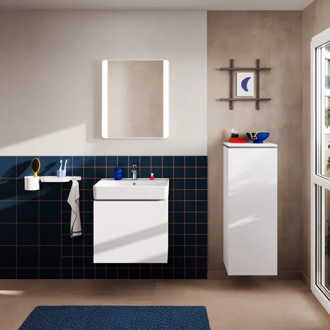 54253XXX Xilesa E Vanity unit 580/470 with 1 drawer for wash basin
