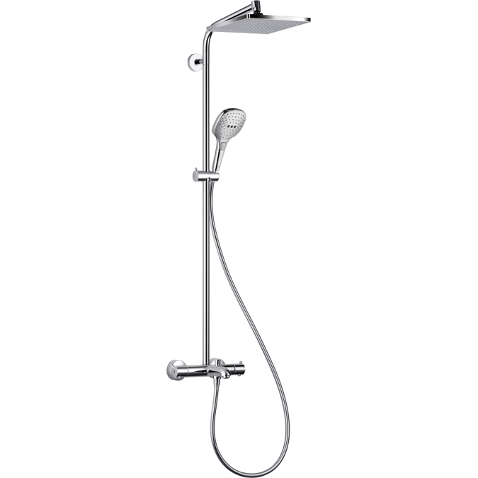 BIM objects - Free download! Crometta E Showerpipe 240 1jet EcoSmart 9 ...