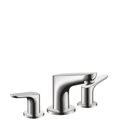 kuva kohteelle Focus 3-hole basin mixer 100 with pop-up waste set