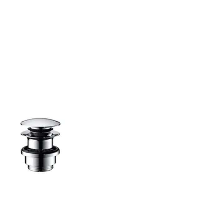 Waste set push-open for basin and bidet mixers