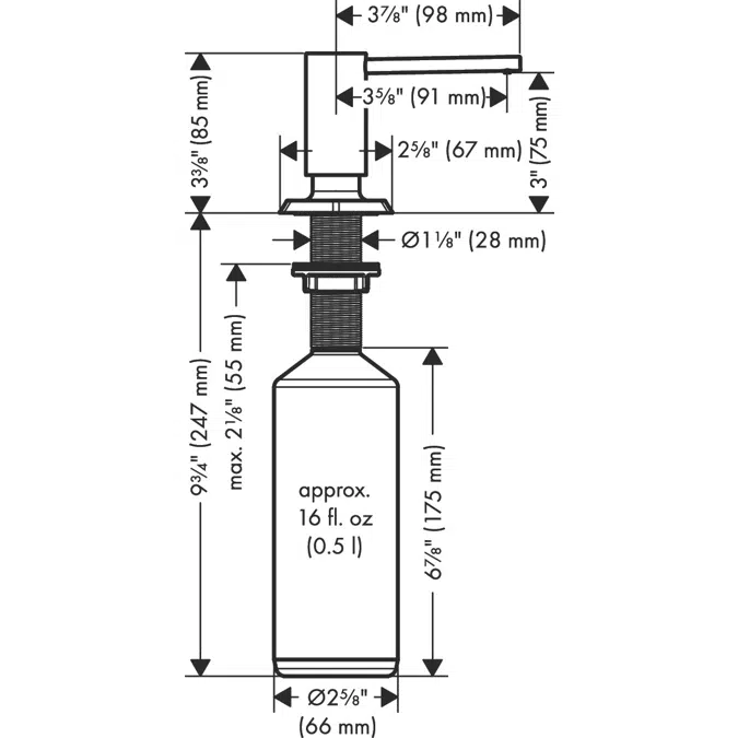 Locarno Soap-/ lotion dispenser