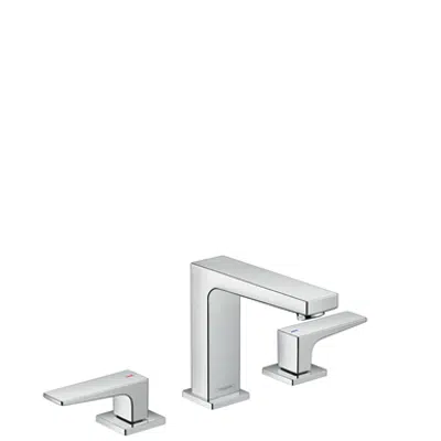Image for Metropol 3-hole basin mixer 110 with lever handles and push-open waste set