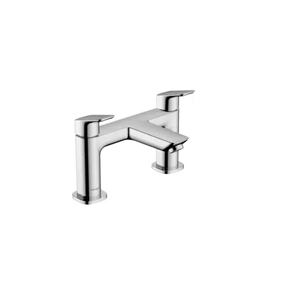 画像 Logis 2-hole rim mounted bath mixer