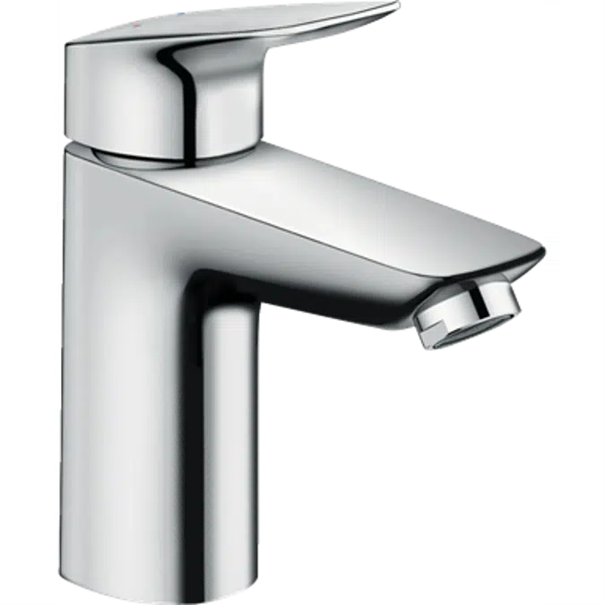 Logis Single lever basin mixer 100 LowFlow with pop-up waste set
