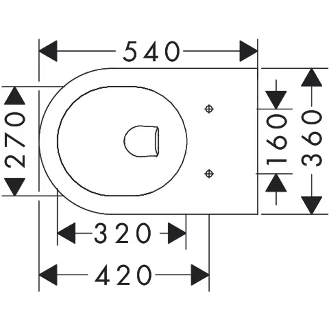 60142XXX EluPura Original S Wall hung WC AquaChannel Flush