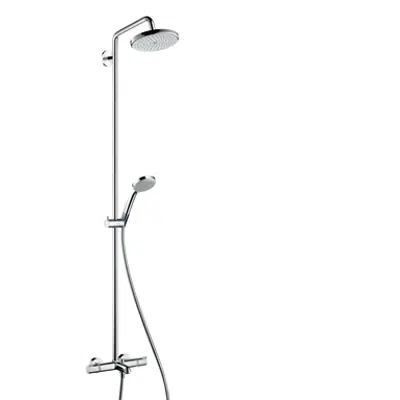 Croma Showerpipe 220 1jet with bath thermostat
