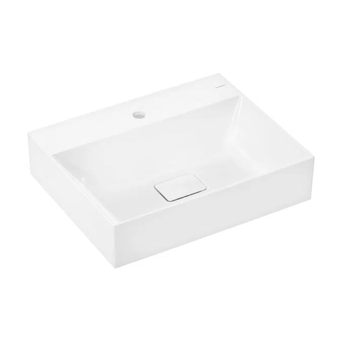 Xevolos E Washbasin 600/480 with tap hole without overflow, SmartClean