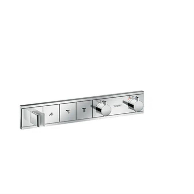 RainSelect Thermostat for concealed installation for 3 functions with integrated shower holder
