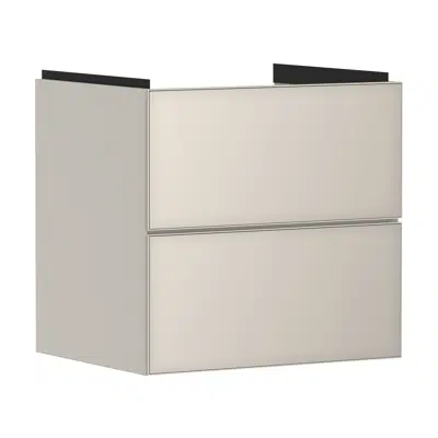 billede til 54176XXX Xevolos E Vanity unit Sand Matt Beige 580/475 with 2 drawers for washbasin