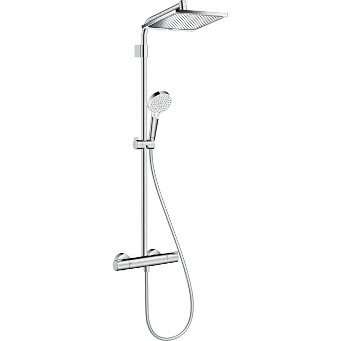 Crometta E Showerpipe 240 with thermostat Varia