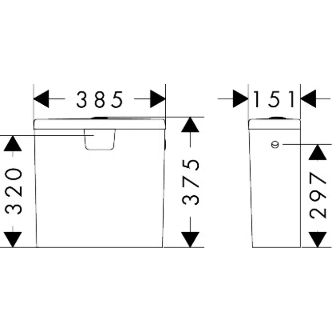 60311XXX GladeLake S Tank with side inlet