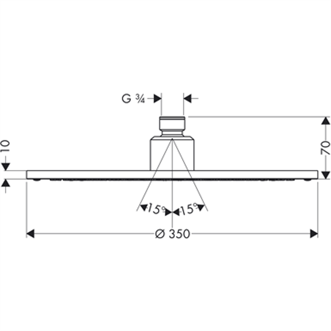 Raindance Overhead shower Royale S 350 1jet