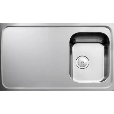 bilde for INTRA Atlantic kitchen sink F 10R incl plug & water trap