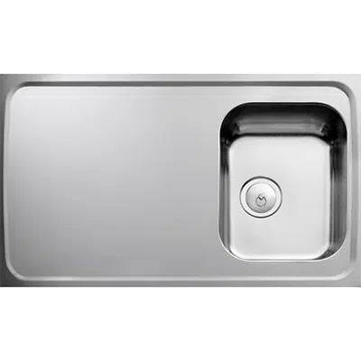 画像 INTRA Atlantic kitchen sink F 10R incl plug & water trap