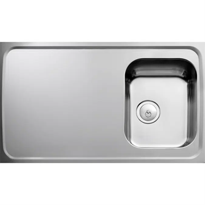 INTRA Atlantic kitchen sink F 10R incl plug & water trap