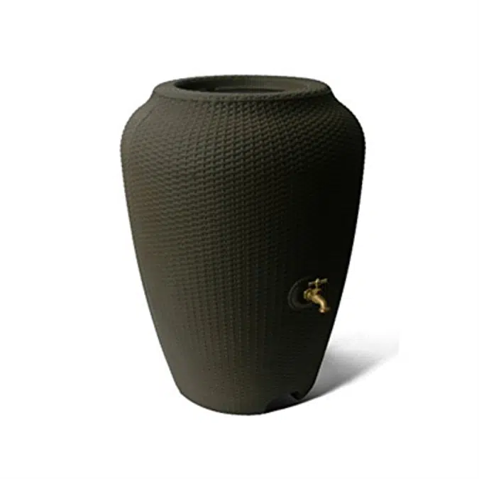 Algreen 50 Gallon Wicker Rain Barrel