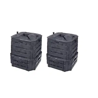 Image for Algreen Soil Saver Classic Compost Bin (2 Pack)