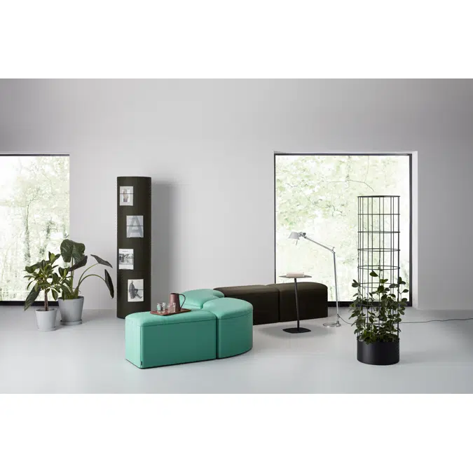 dB rectangular seating pouffe