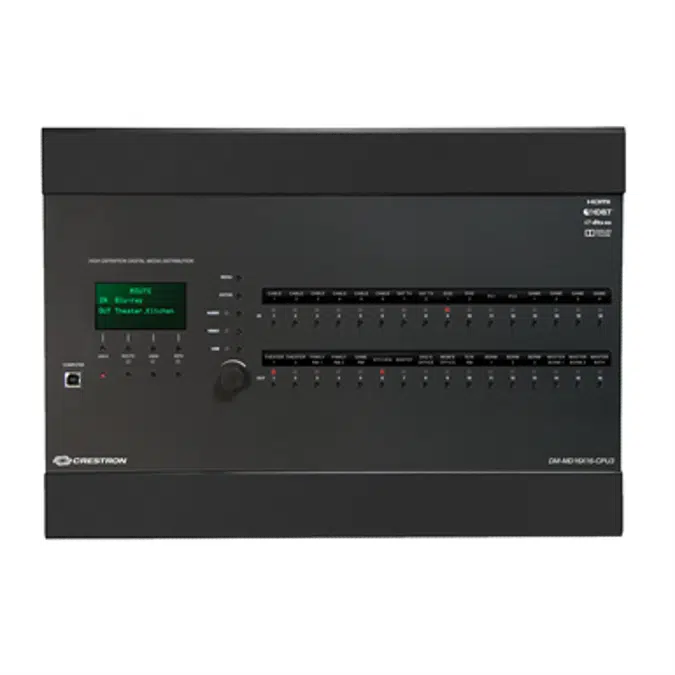 DM-MD16X16-CPU3 - 16x16 DigitalMedia™ Switcher