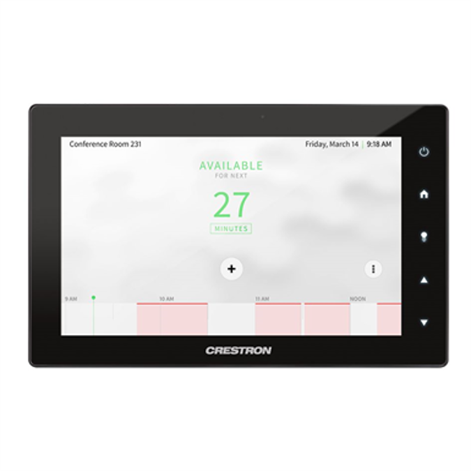TSS-7-B/W-S - 7” Room Scheduling Touch Screen