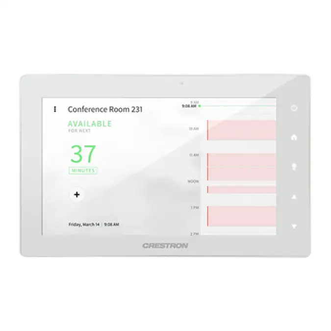 Objetos BIM - ¡Descarga gratis! TSS-7-B/W-S - 7” Room Scheduling Touch ...