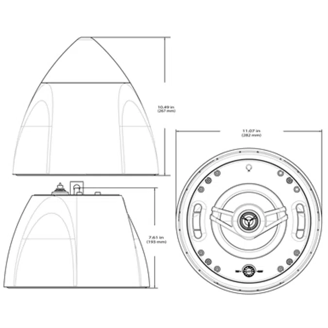 SAROS-PD6T - Saros® 6.5" 2-Way Pendant Speaker