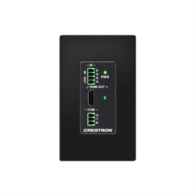 HD-RXC-101-C-1G-E - DM Lite – HDMI® over CATx Receiver w/IR & RS-232, Wall Plate