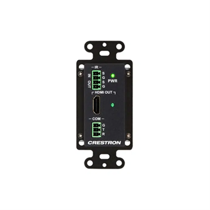 HD-RXC-101-C-1G-E - DM Lite – HDMI® over CATx Receiver w/IR & RS-232, Wall Plate