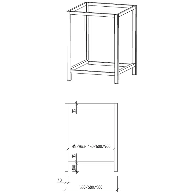 Kitchen Module stand MSTU-1