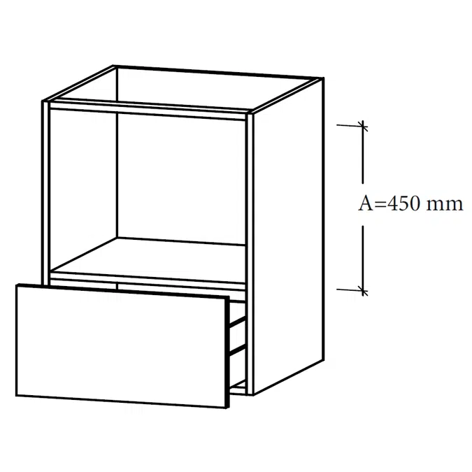 M-GLM Cabinet for microwave oven