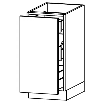 รูปภาพสำหรับ GL8- Base unit with one inside drawer, one tall inside drawer and one tall drawe
