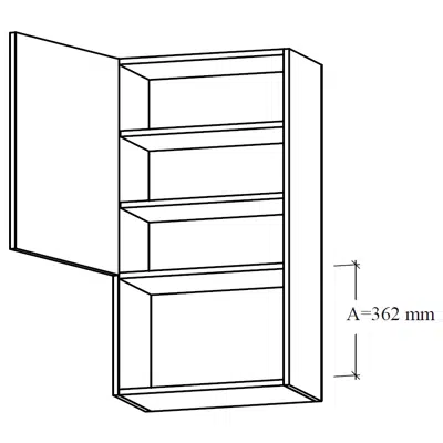 รูปภาพสำหรับ TOM- Wall unit for integrated microwave oven